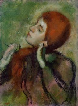 Edgar Degas : Woman Combing Her Hair III